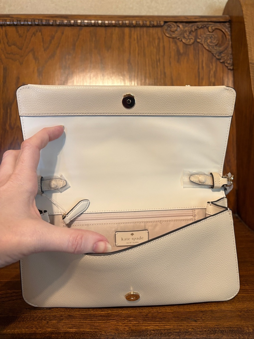NWT-Kate Spade-SET-Ivy Floral Crossbody & Keyring Card Holder-Milk Glass-$558 - Picture 7 of 15